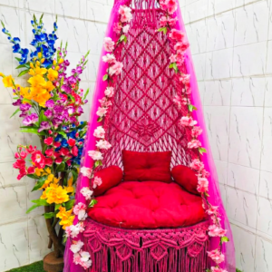 ৩৬ ইঞ্চি গোলাপী কটন বউ দোলনা