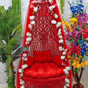 ৩৬ ইঞ্চি লাল কটন বউ দোলনা